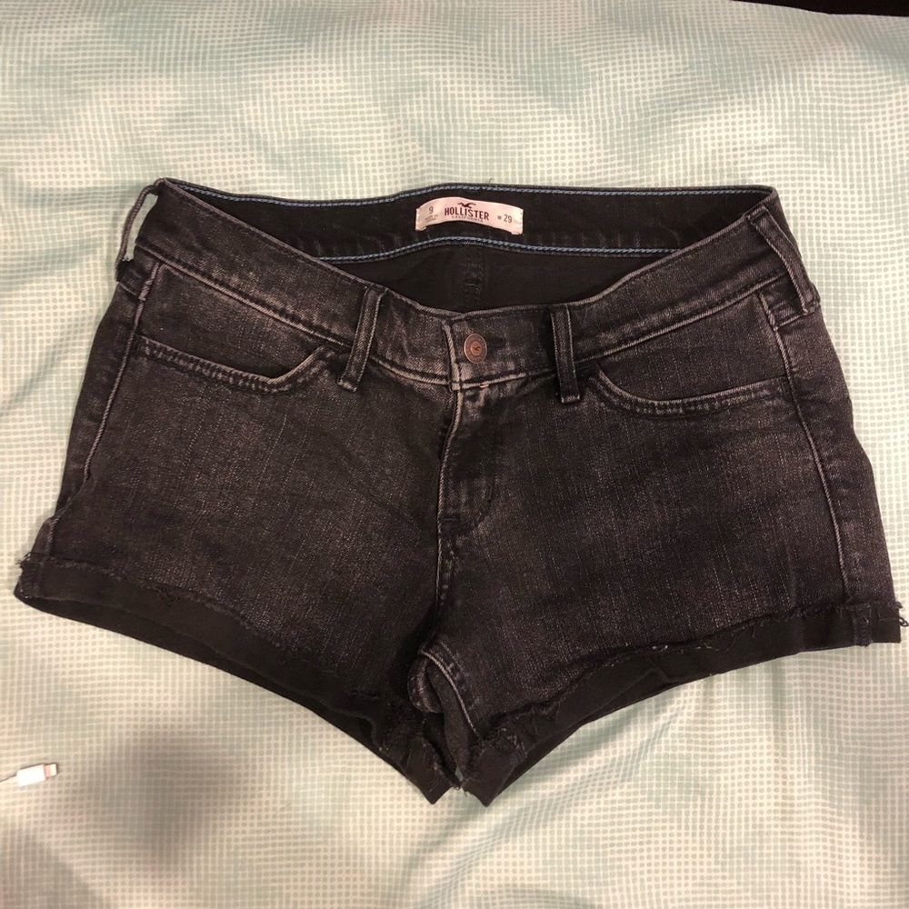Hollister Black Denim Shorts